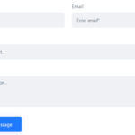 Boostrap contact form