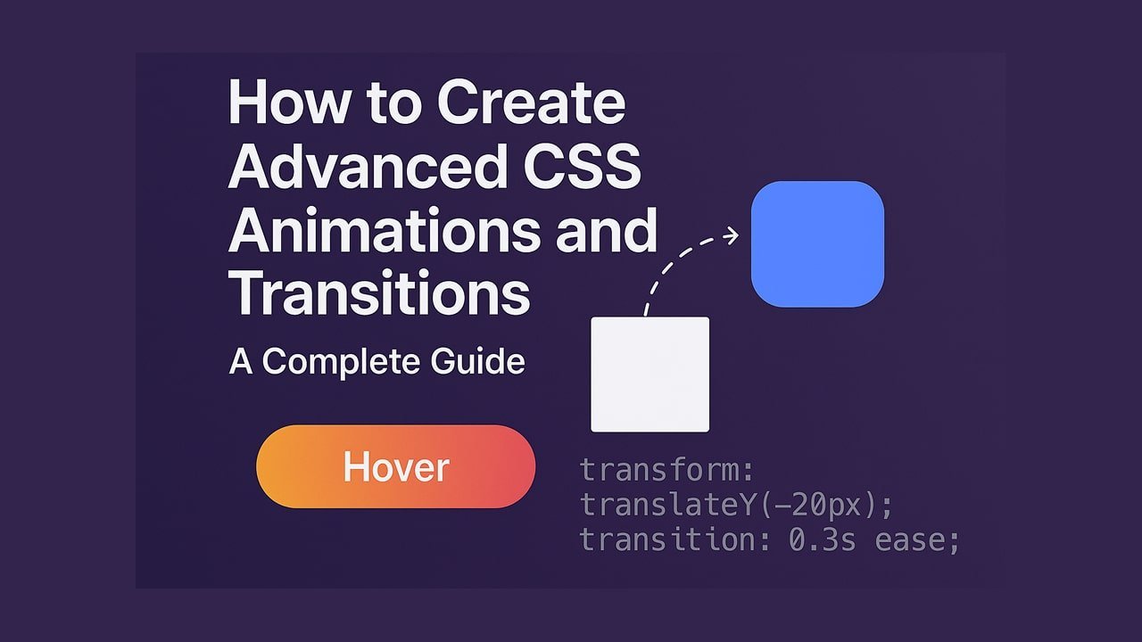 How to Create Advanced CSS Animations and Transitions : A Complete ...
