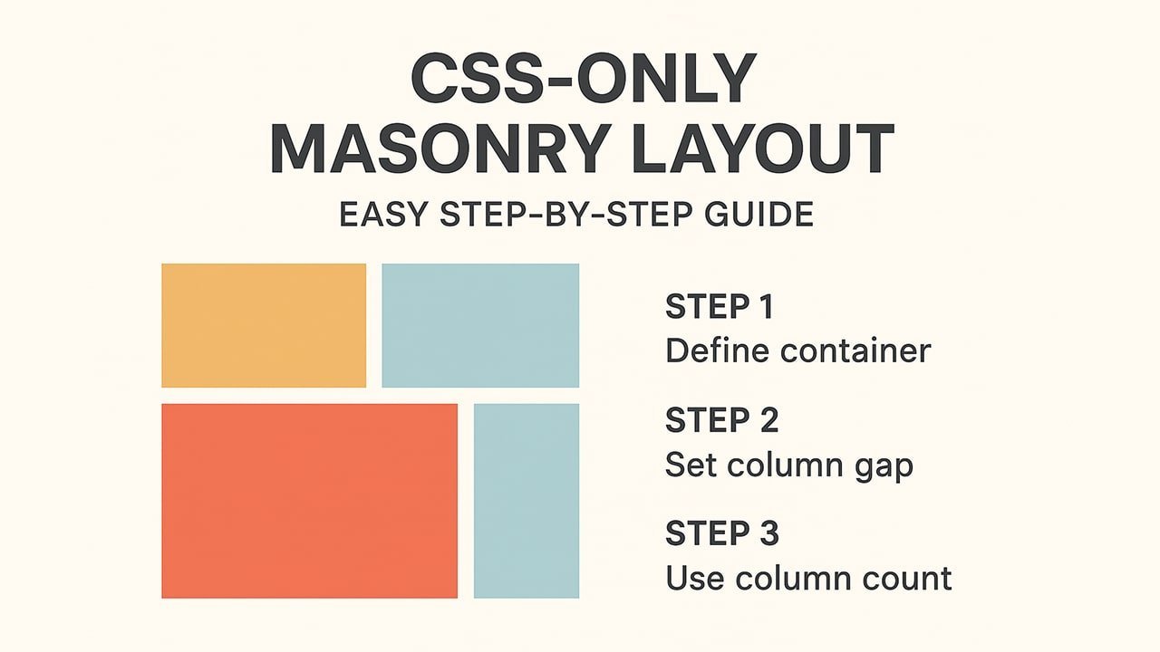 CSS-Only Masonry Layout — Easy Step-by-Step Guide - Figma to HTML ...